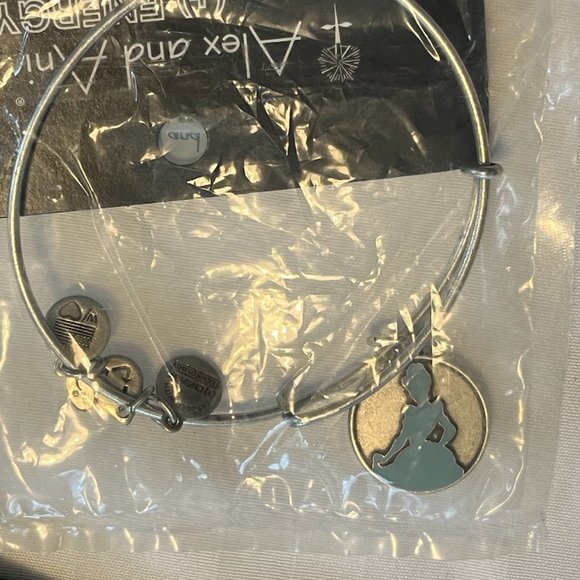 Disney Alex and Ani Cinderella Blue Silhouette Bracelet - Picture 3 of 5